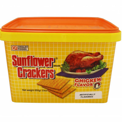 CROLEY SUNFLOWER CRACKERS CHICKEN FLAV 12X650GM