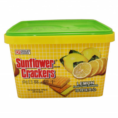 CROLEY SUNFLOWER CRACKER LEMON (PAIL) 12X800GM