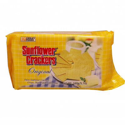 CROLEY SUNFLOWER CRACKER PLAIN (PACK) 42X160GM