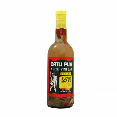 DATU PUTI SPICY VINEGAR, 12 X 25.36 OZ