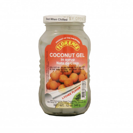 FLORENCE COCONUT GEL LYCHEE 24X12OZ