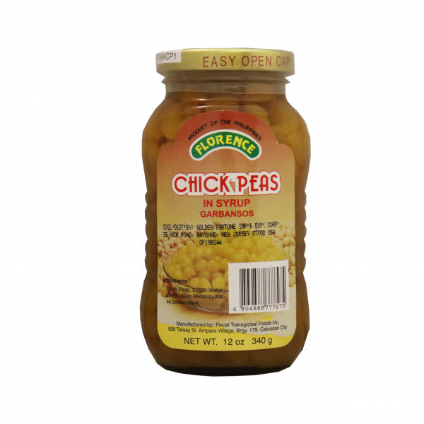 FLORENCE SWEET CHICK PEAS(GARBANZOS) 24X12OZ