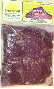 GREEN HARVEST FRZ GRATED PURPLE YAM, UBE, 30 X 16 OZ