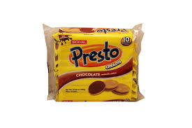J+J PRESTO CREAMS CHOCOLATE 20X10X30GM