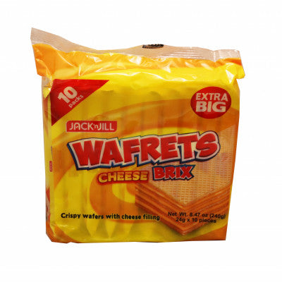J+J WAFRETS BRIX CHEESE 24X10X24GM
