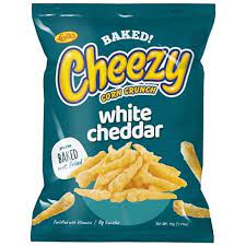 LESLIE BAKED CHEEZY WHITE CHEDDAR	50X40GM