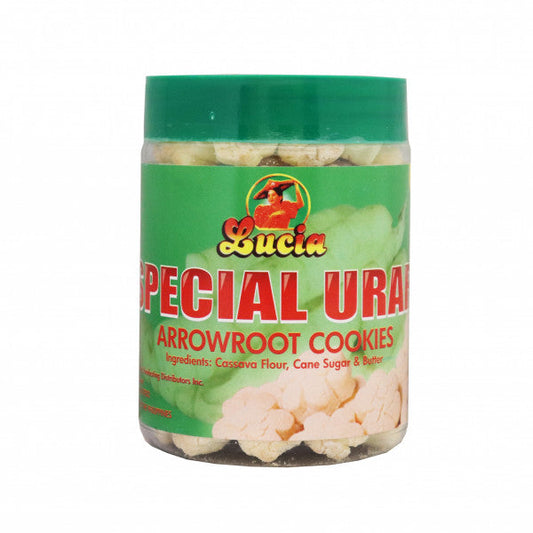 LUCIA ARROWROOT COOKIES IN JAR (URARO) 12X16OZ