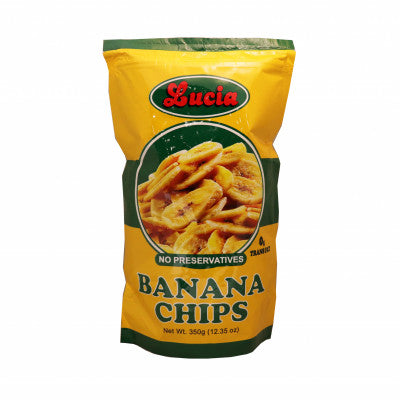 LUCIA BANANA CHIPS 36X350GM
