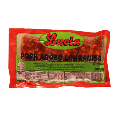 LUCIA PORK ADOBO LONGANIZA 20X12OZ