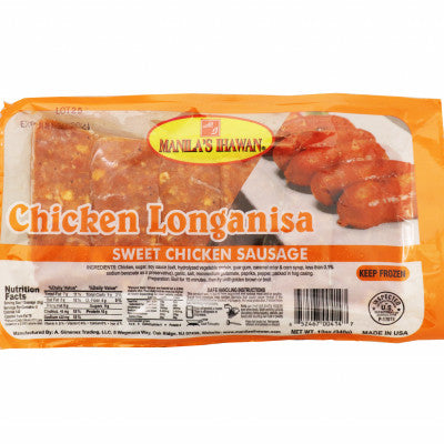 MANILA IHAWAN CHICKEN SWEET LONGANIZA 20X12OZ