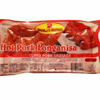 MANILA IHAWAN FROZEN HOT LONGANISA 20 X 12 OZ