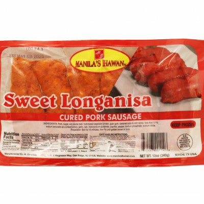 MANILA IHAWAN FROZEN SWEET LONGANISA 20 X 12 OZ