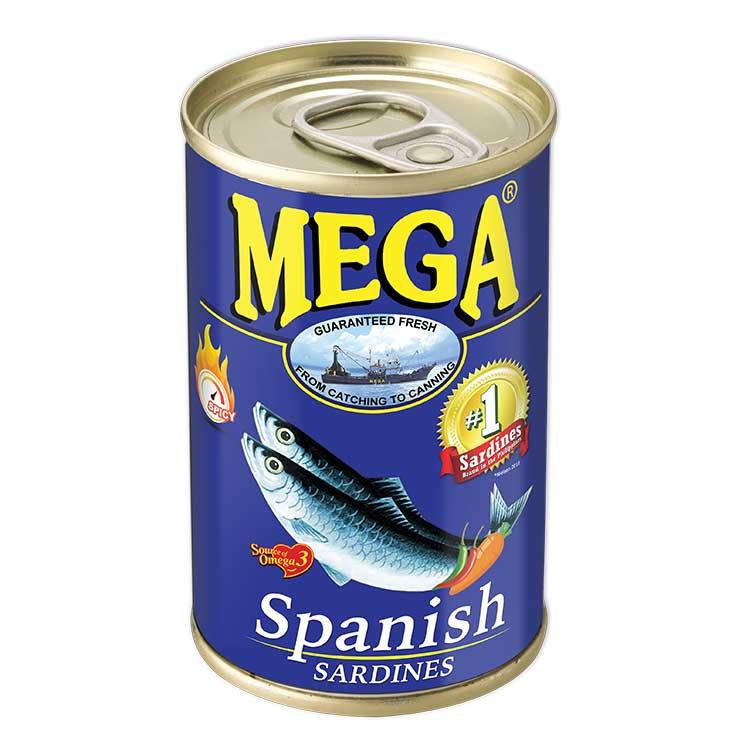 MEGA SARDINES SPANISH STYLE 100X155GM