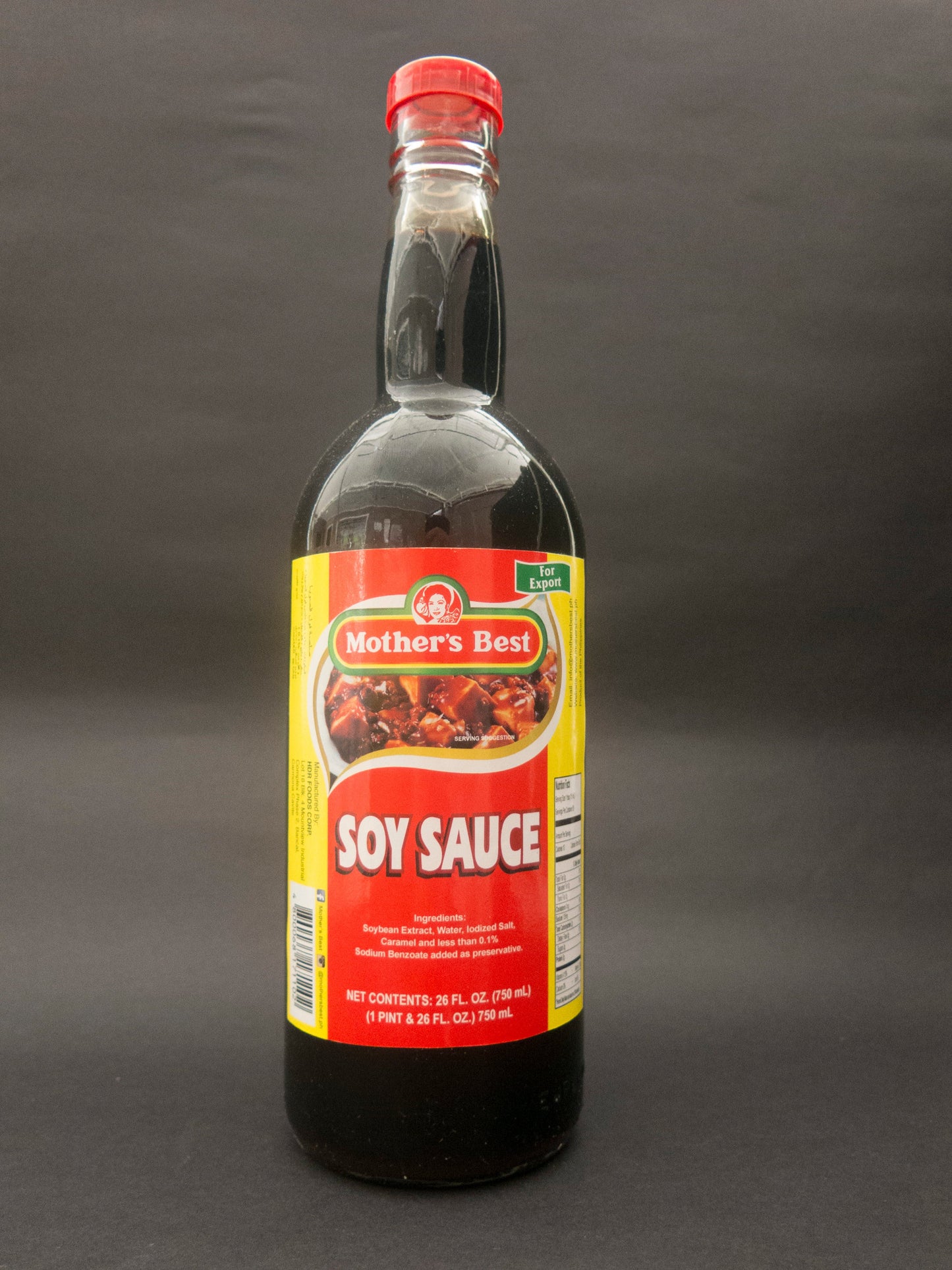 MOTHER'S BEST SOY SAUCE (TOYO) (750ML) 12X750ML