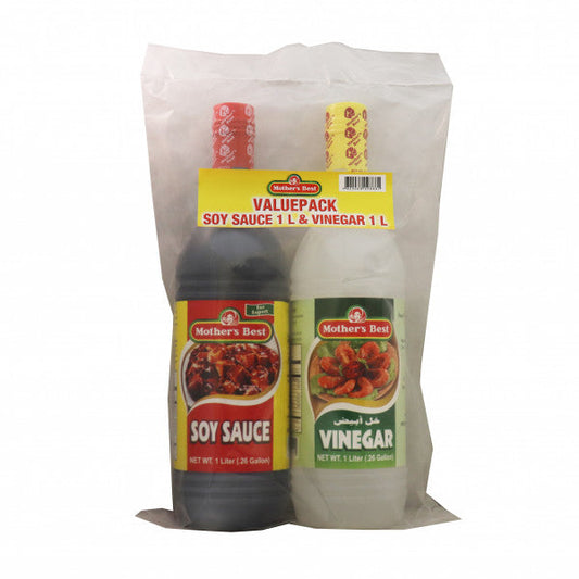 MOTHER'S BEST VALUE PACK SOYSAUCE+VINEG 6X2X1L