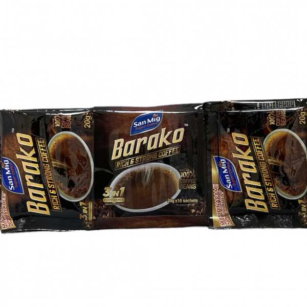 SAN MIG COFFEE 3IN1-BARAKO STRIPS 24x10x20GM
