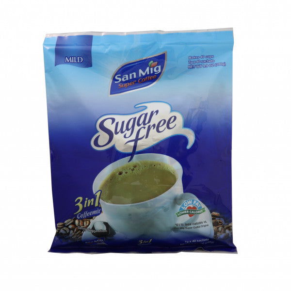 SAN MIG COFFEE 3IN1-MILD SUGAR FREE 10X30X7GM