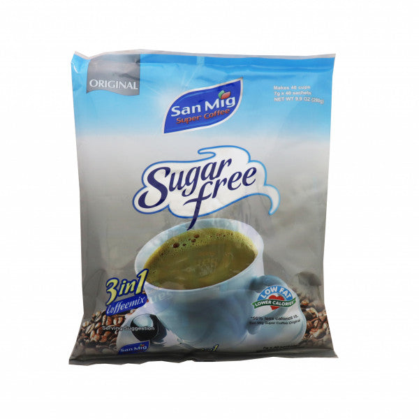 SAN MIG COFFEE 3IN1-ORIGINAL SUGAR FREE 10X30X7GM